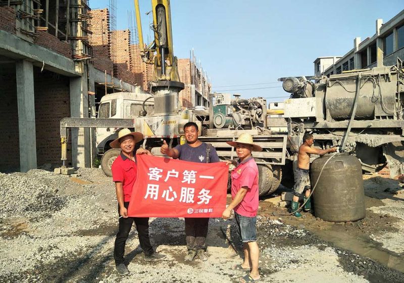 混凝土泵車還是選三民重科好！